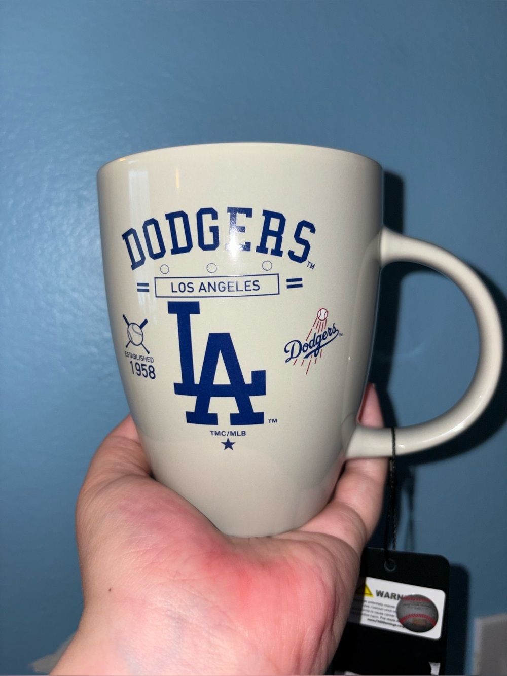 NWT - LA Dodgers 22oz Ceramic Coffee Mug
